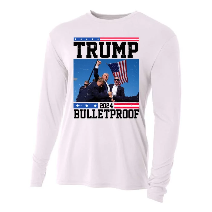 Donald Trump Bulletproof Fight Fist Legend 2024 Cooling Performance Long Sleeve Crew