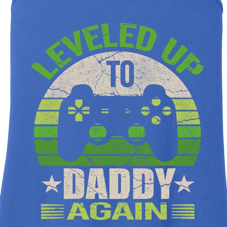 Daddy To Be Again Gift Leveled Up To Daddy Great Gift Gift Ladies Essential Tank