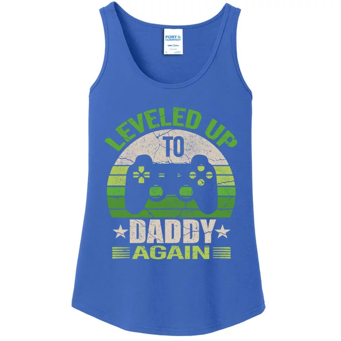 Daddy To Be Again Gift Leveled Up To Daddy Great Gift Gift Ladies Essential Tank