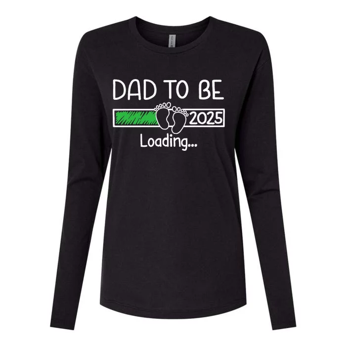 Dad To Be 2025 Dad Loading 2025 Father Womens Cotton Relaxed Long Sleeve T-Shirt