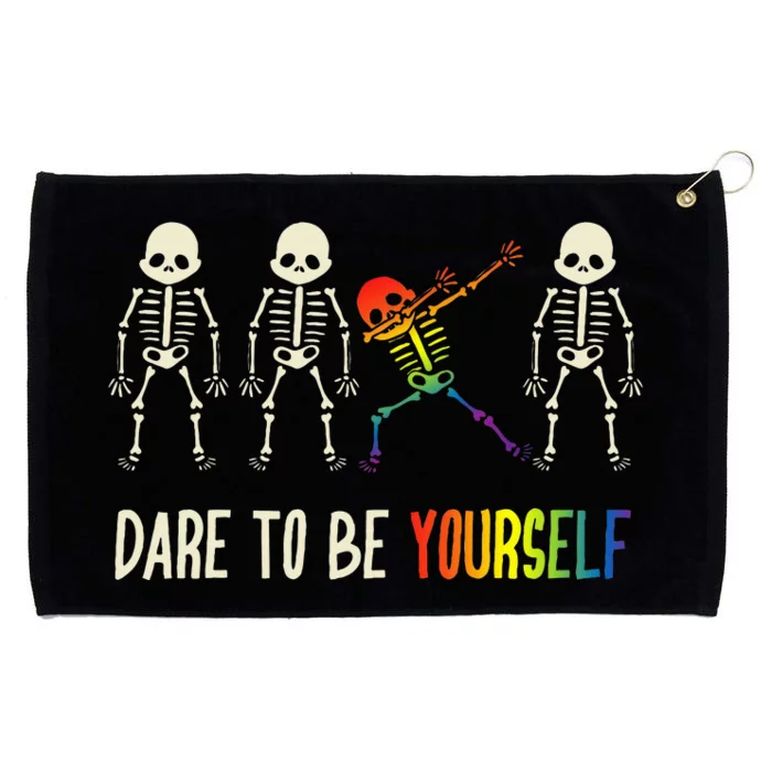 Dare To Be Yourself Cute Lgbt Pride Grommeted Golf Towel