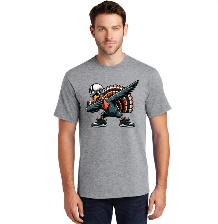 Dabbing Turkey Bowl Football Thanksgiving Tall T-Shirt