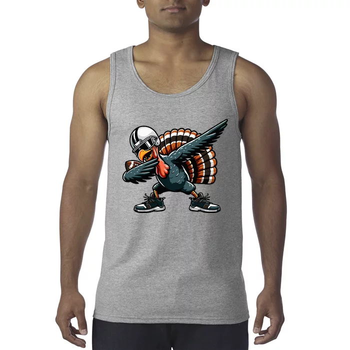 Dabbing Turkey Bowl Football Thanksgiving Tank Top