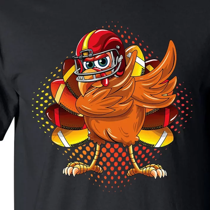 Dabbing Turkey Bowl Football Thanksgiving Tall T-Shirt