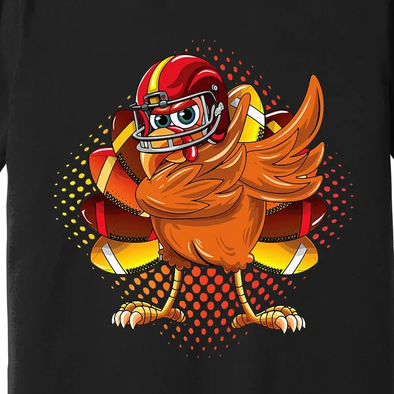 Dabbing Turkey Bowl Football Thanksgiving Premium T-Shirt