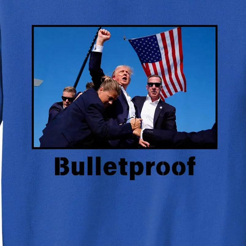 Donald Trump Bulletproof 2024 Presidential Candidate 45 Tall Sweatshirt