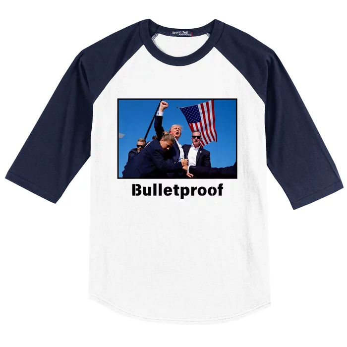 Donald Trump Bulletproof 2024 Presidential Candidate 45 Baseball Sleeve Shirt