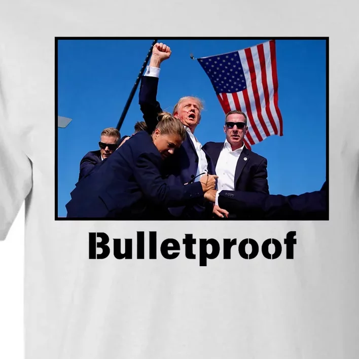 Donald Trump Bulletproof 2024 Presidential Candidate 45 Tall T-Shirt