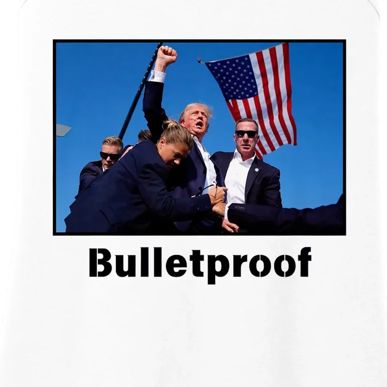 Donald Trump Bulletproof 2024 Presidential Candidate 45 Ladies Essential Tank