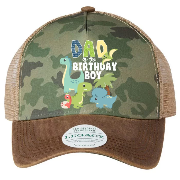 Dinosaurs Theme Birthday Dad Of The Birthday Boy Dinosaur Legacy Tie Dye Trucker Hat