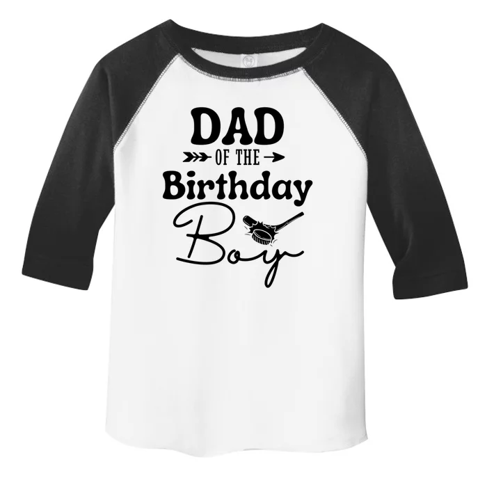 Dad The Birthday Ice Hockey Funny Parent Birthday Party Gift Toddler Fine Jersey T-Shirt