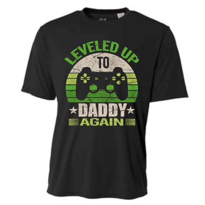 Daddy To Be Again Gift Leveled Up To Daddy Gift Gift Cooling Performance Crew T-Shirt