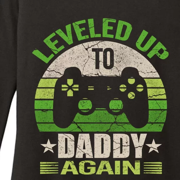 Daddy To Be Again Gift Leveled Up To Daddy Gift Gift Womens CVC Long Sleeve Shirt