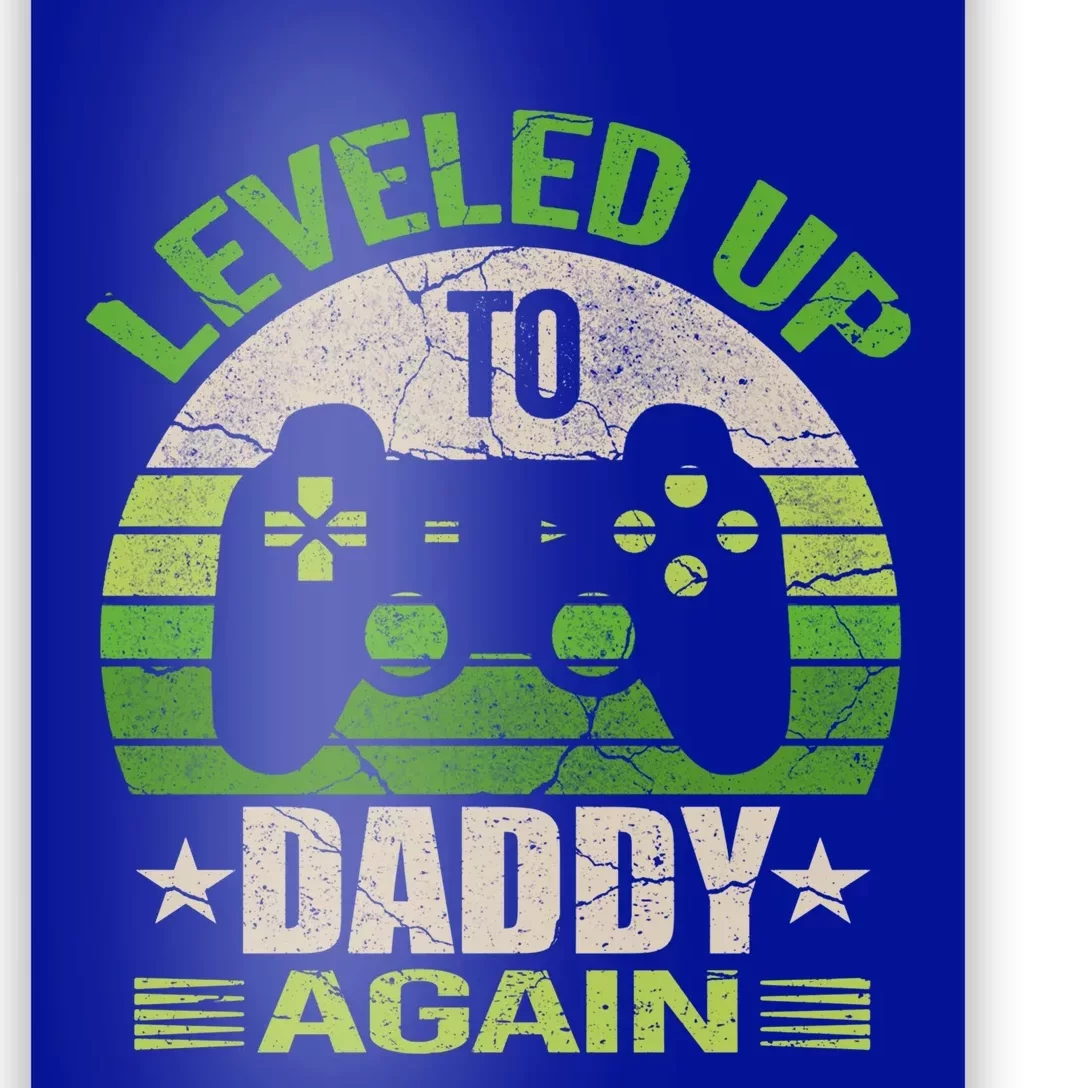 Daddy To Be Again Gift Leveled Up To Daddy Gift Gift Poster