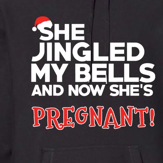 Dad To Be Funny Christmas Pregnancy Announcement Premium Hoodie