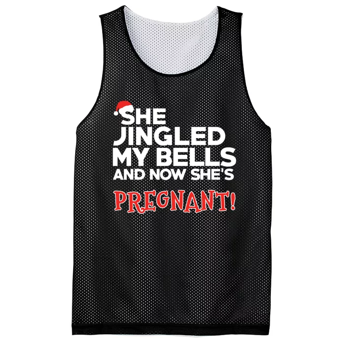 Dad To Be Funny Christmas Pregnancy Announcement Mesh Reversible Basketball Jersey Tank