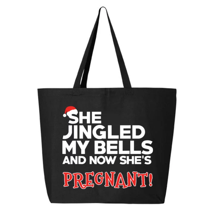 Dad To Be Funny Christmas Pregnancy Announcement 25L Jumbo Tote