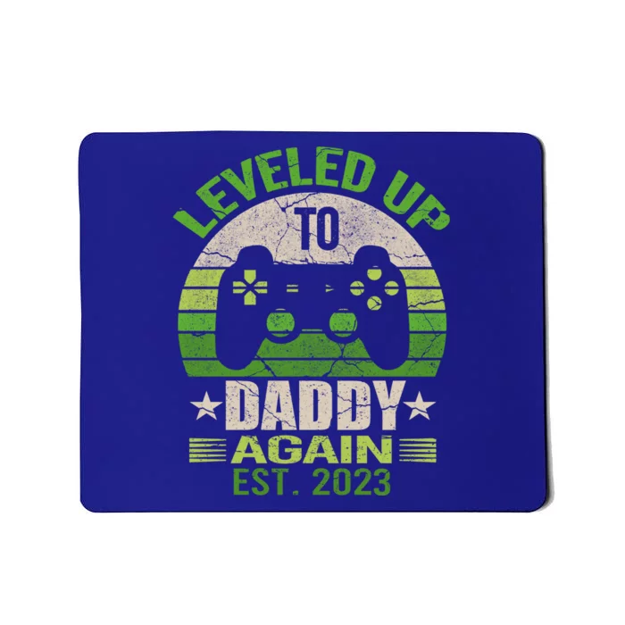 Daddy To Be Again Leveled Up To Daddy Gift Cute Gift Mousepad