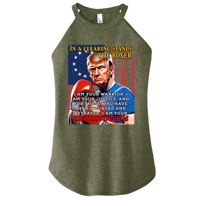 Donald Trump Boxer Indicted Jail Arrest Trump Mugshot Women’s Perfect Tri Rocker Tank