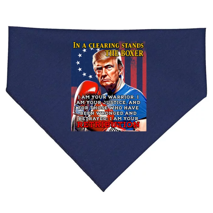 Donald Trump Boxer Indicted Jail Arrest Trump Mugshot USA-Made Doggie Bandana