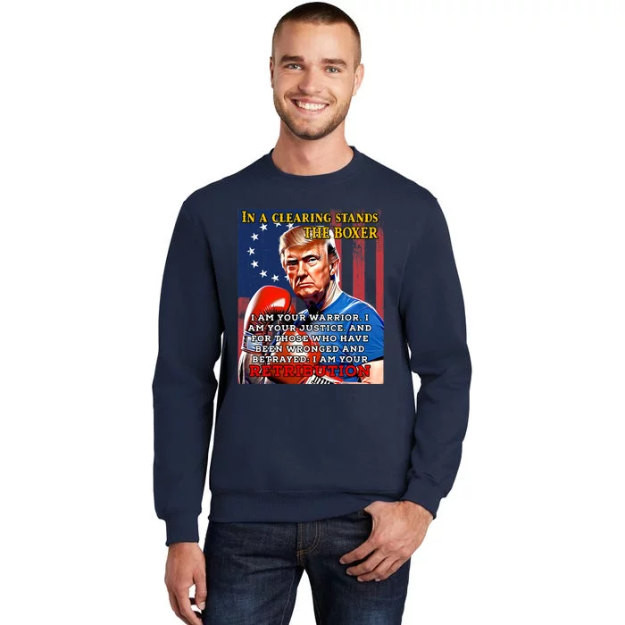 Donald Trump Boxer Indicted Jail Arrest Trump Mugshot Tall Sweatshirt