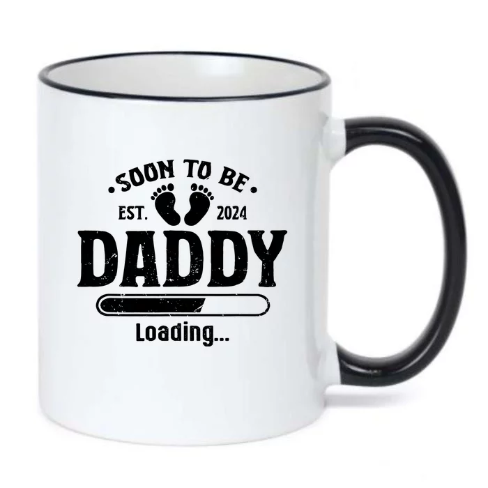 Daddy To Be Soon To Be Daddy 2024 Black Color Changing Mug