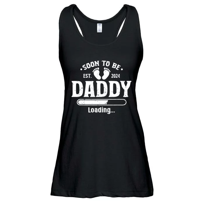 Daddy To Be Soon To Be Daddy 2024 Ladies Essential Flowy Tank