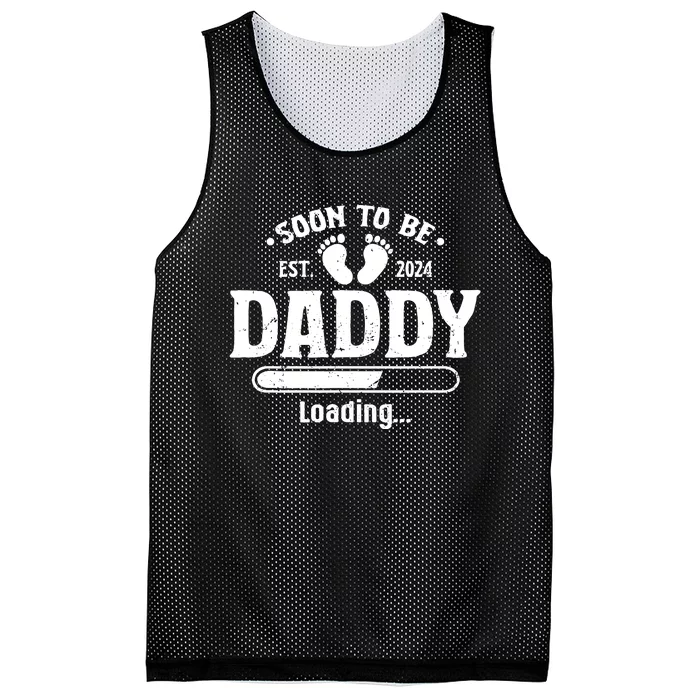 Daddy To Be Soon To Be Daddy 2024 Mesh Reversible Basketball Jersey Tank