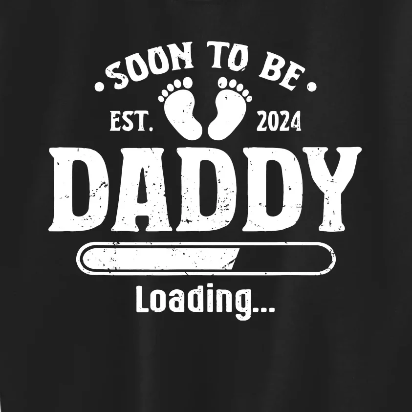 Daddy To Be Soon To Be Daddy 2024 Kids Sweatshirt