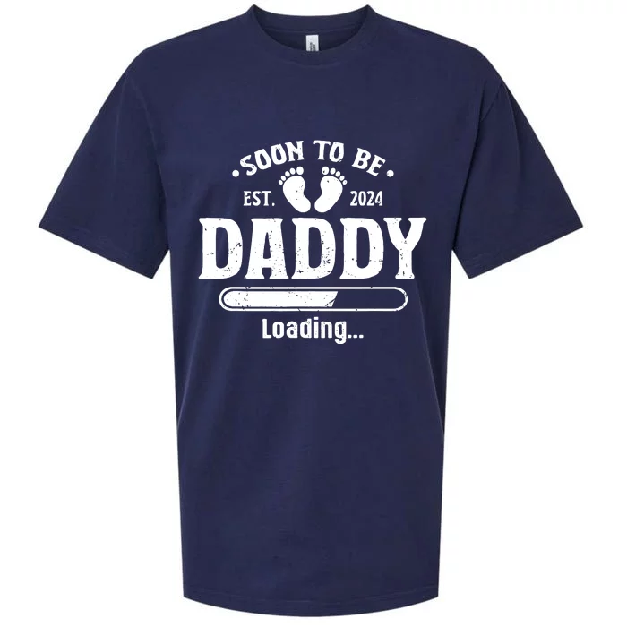 Daddy To Be Soon To Be Daddy 2024 Sueded Cloud Jersey T-Shirt