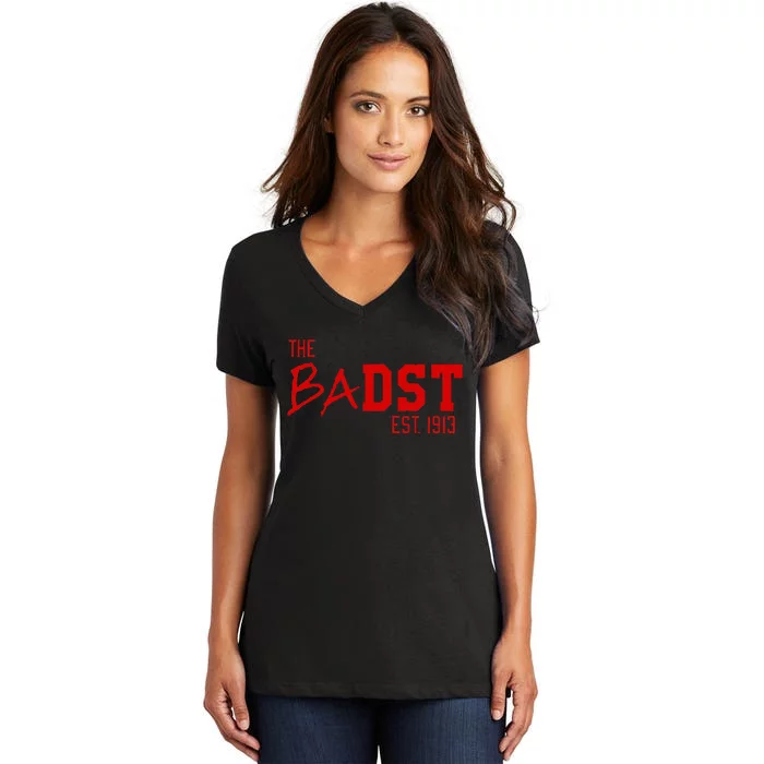 Dst The Badst Est 1913 Soror Delta Women's V-Neck T-Shirt