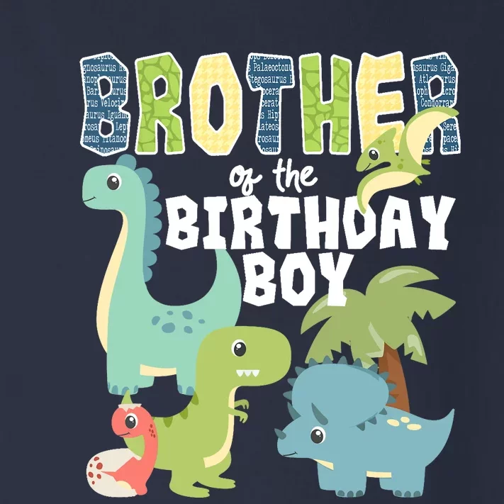 Dinosaurs Theme Birthday Brother Of The Birthday Boy Toddler Long Sleeve Shirt