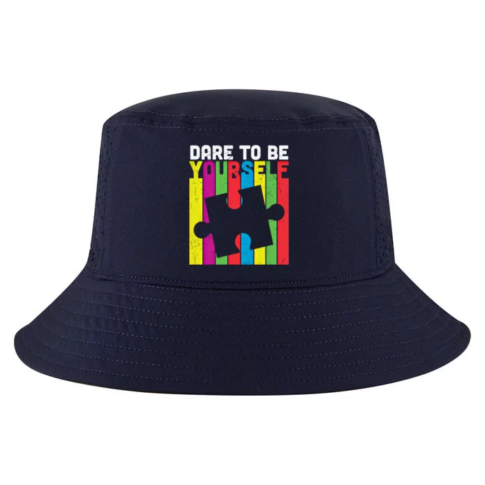 Dare To Be Yourself Accept Autistic Autism Awareness Gift Cool Comfort Performance Bucket Hat