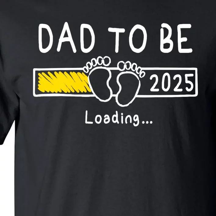 Dad To Be 2025 Dad Est 2025 Daddy To Be Promoted To Daddy Tall T-Shirt