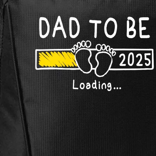 Dad To Be 2025 Dad Est 2025 Daddy To Be Promoted To Daddy City Backpack