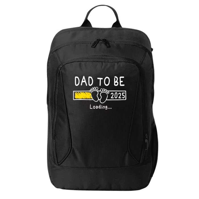 Dad To Be 2025 Dad Est 2025 Daddy To Be Promoted To Daddy City Backpack