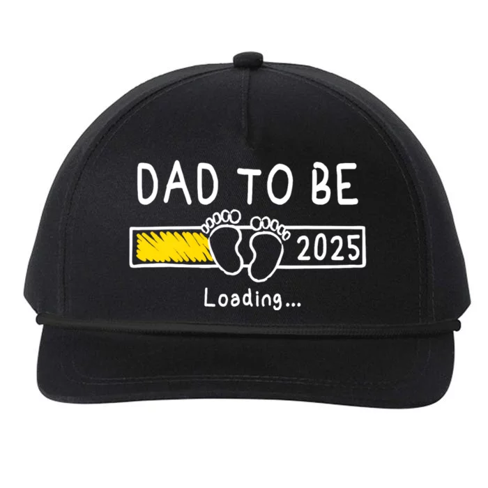 Dad To Be 2025 Dad Est 2025 Daddy To Be Promoted To Daddy Snapback Five-Panel Rope Hat