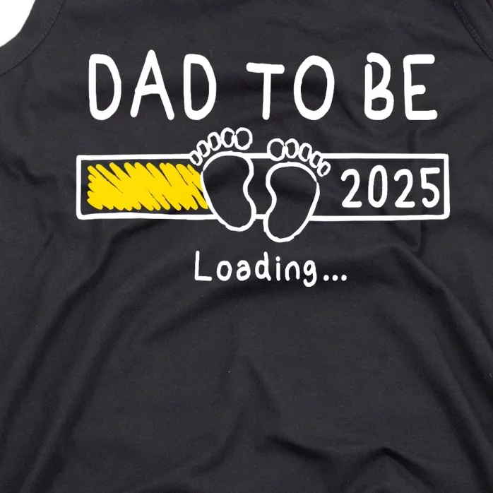 Dad To Be 2025 Dad Est 2025 Daddy To Be Promoted To Daddy Tank Top