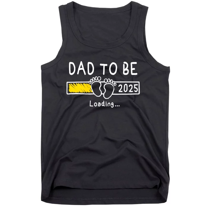 Dad To Be 2025 Dad Est 2025 Daddy To Be Promoted To Daddy Tank Top