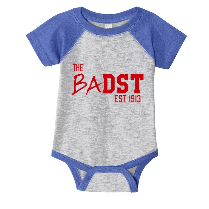 Dst The Badst Est 1913 Soror Delta Gift Infant Baby Jersey Bodysuit