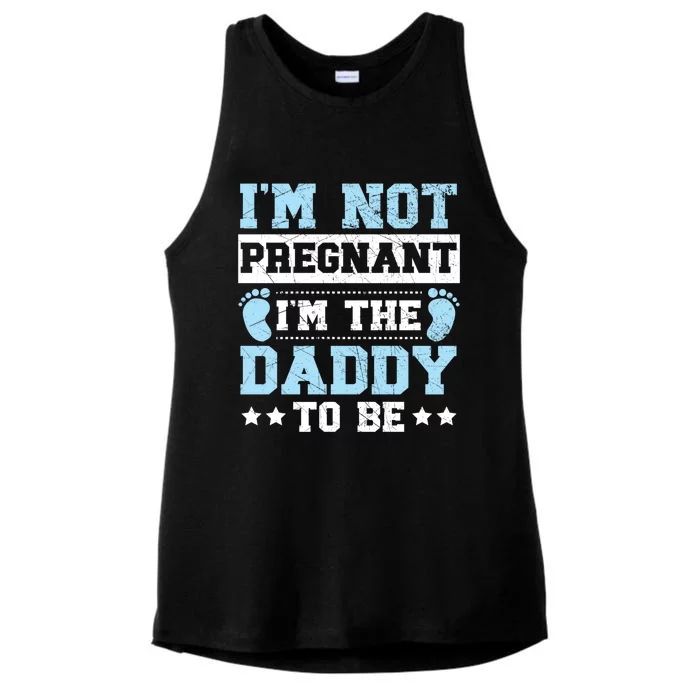 Dad To Be Announcet Gender Reveal Fatherhood Cool Gift Ladies Tri-Blend Wicking Tank