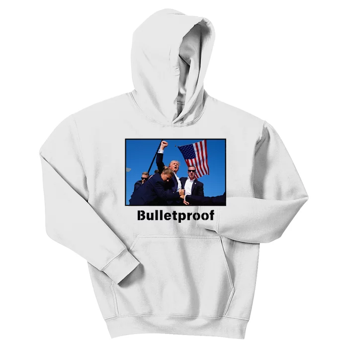 Donald Trump Bulletproof 2024 Presidential Candidate 45 Kids Hoodie