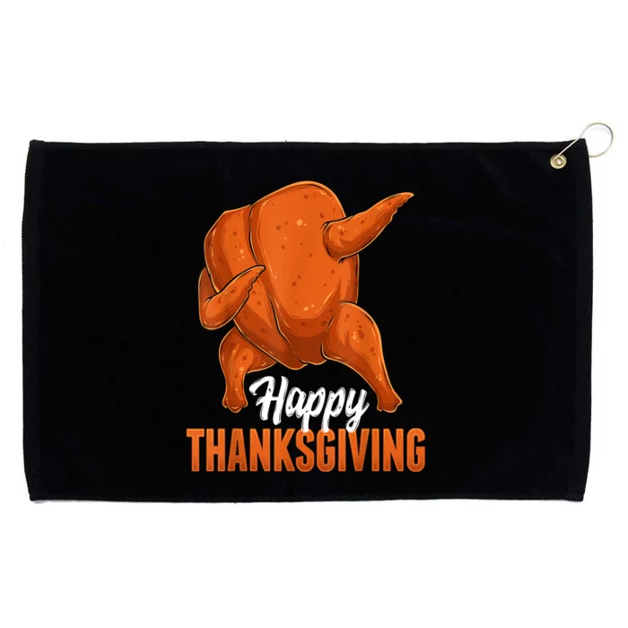 Dabbing Turkey Breast Thanksgiving Funny Dance Grommeted Golf Towel