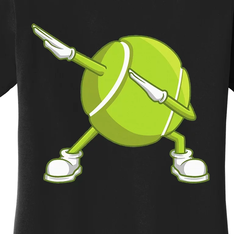 Dabbing Tennis Ball Funny Dab Dance Racket Game Outfit Women's T-Shirt