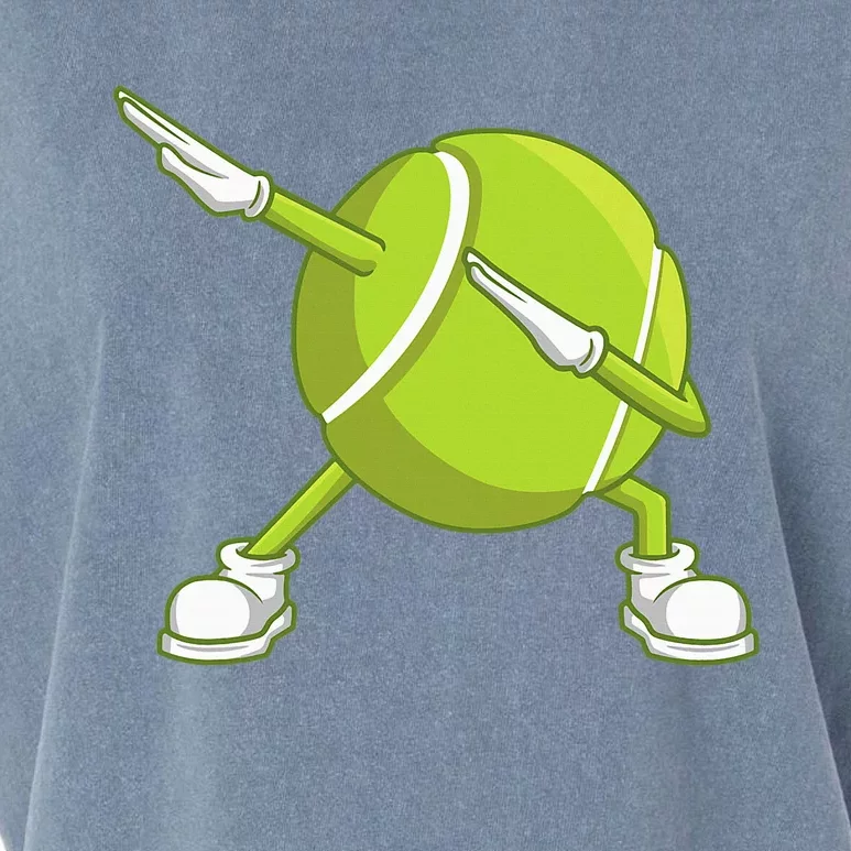 Dabbing Tennis Ball Funny Dab Dance Racket Game Outfit Garment-Dyed Women's Muscle Tee