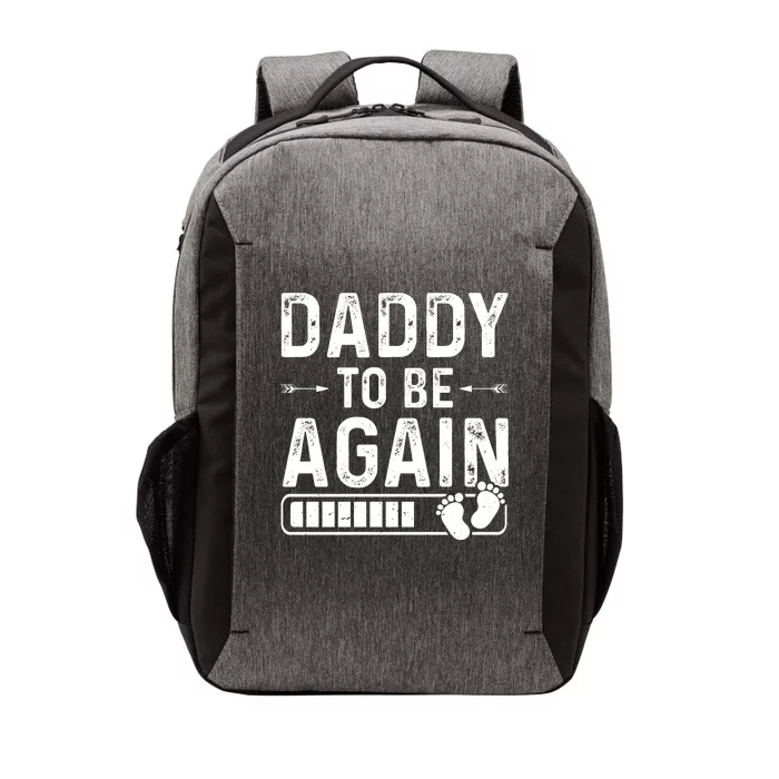 Daddy To Be Again New Dad Announcement Vector Backpack