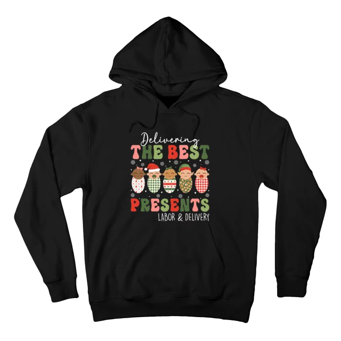 Delivering The Best Presents Labor Delivery Nurse Christmas Hoodie