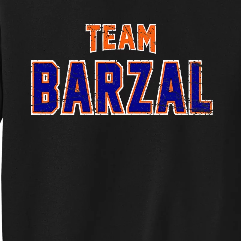 Distressed Team Barzal Surname Gift Proud Family Last Name Sweatshirt