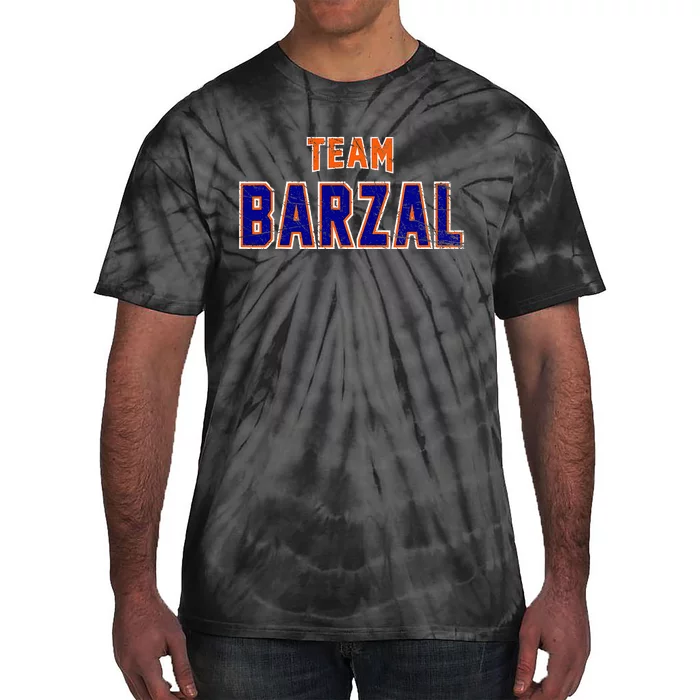 Distressed Team Barzal Surname Gift Proud Family Last Name Tie-Dye T-Shirt