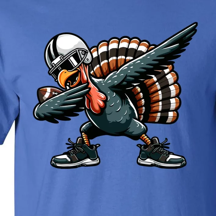 Dabbing Turkey Bowl Football Thanksgiving Gift Tall T-Shirt